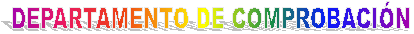 DEPARTAMENTO DE COMPROBACIN 