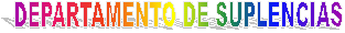 DEPARTAMENTO DE SUPLENCIAS 