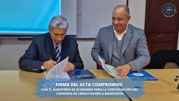 FIRMA DEL ACTA COMPROMISO CON EL MINISTERIO DE ECONOMÍA